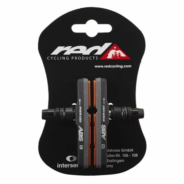 Paire De Patins De Frein à Vis RED CYCLING PRODUCTS ABS V-Brake Noir 4 Paire De Patins De Frein à Vis RED CYCLING PRODUCTS ABS V-Brake Noir – Image 2