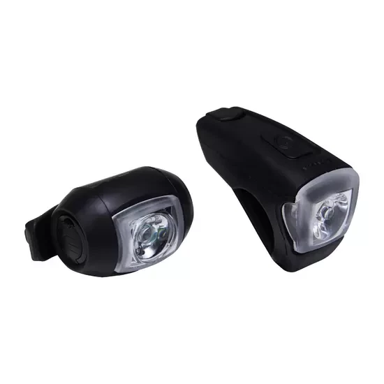 KIT ECLAIRAGE VELO LED ST 520 AVANT ET ARRIERE NOIR USB 3 KIT ECLAIRAGE VELO LED ST 520 AVANT ET ARRIERE NOIR USB